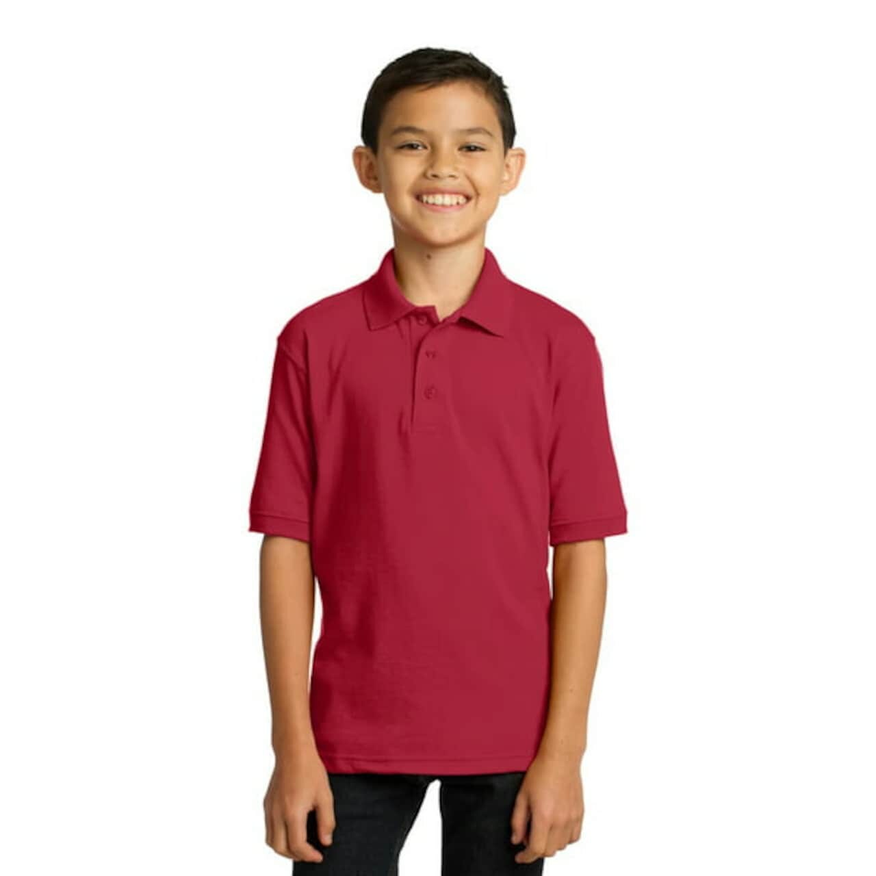 Kids Half Sleeve Polo T-Shirts – 100% Cotton, Soft & Breathable Fabric, Boys' Casual Wear, Youth Classic Fit, Durable & Stylish School Uniform Tee